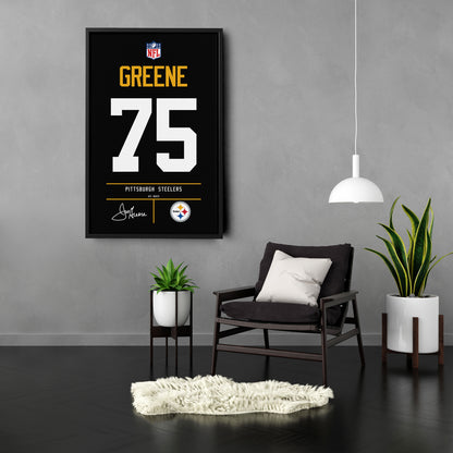 Joe Greene Pittsburgh Steelers Jersey Canvas Wall Art