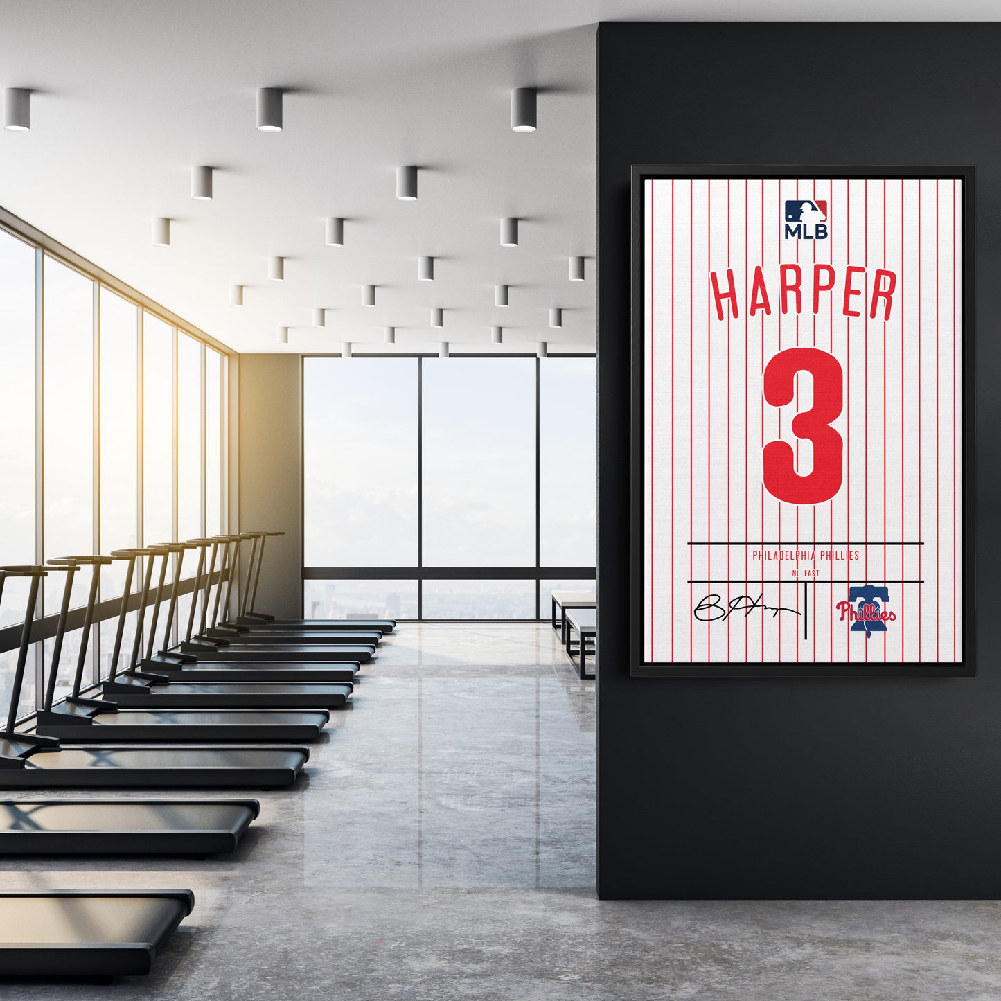 Bryce Harper Phillies Jersey Canvas Print | Wall Art Decor