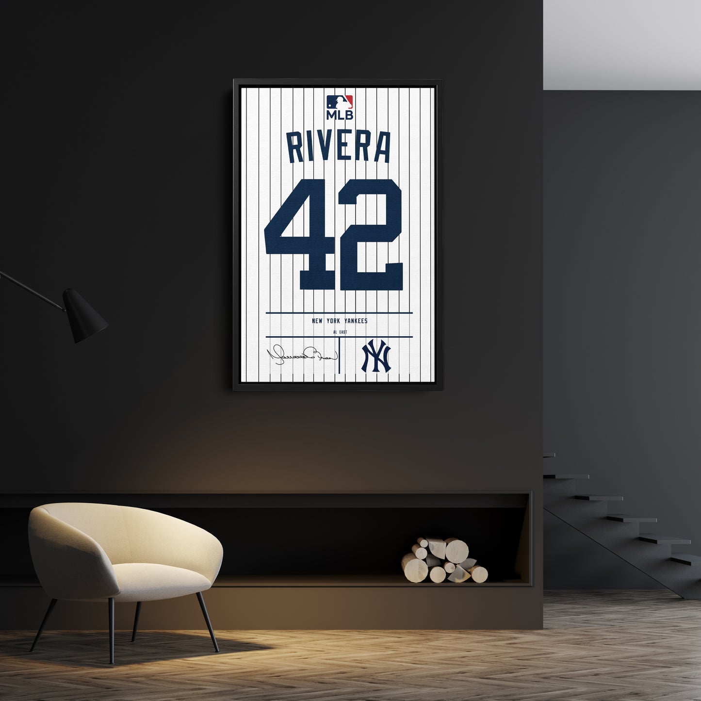 Mariano Rivera Yankees Jersey Canvas Print | Wall Art Decor