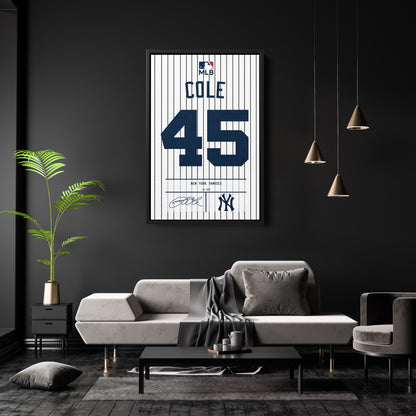 Gerrit Cole Yankees Jersey Canvas Print | Wall Art Decor
