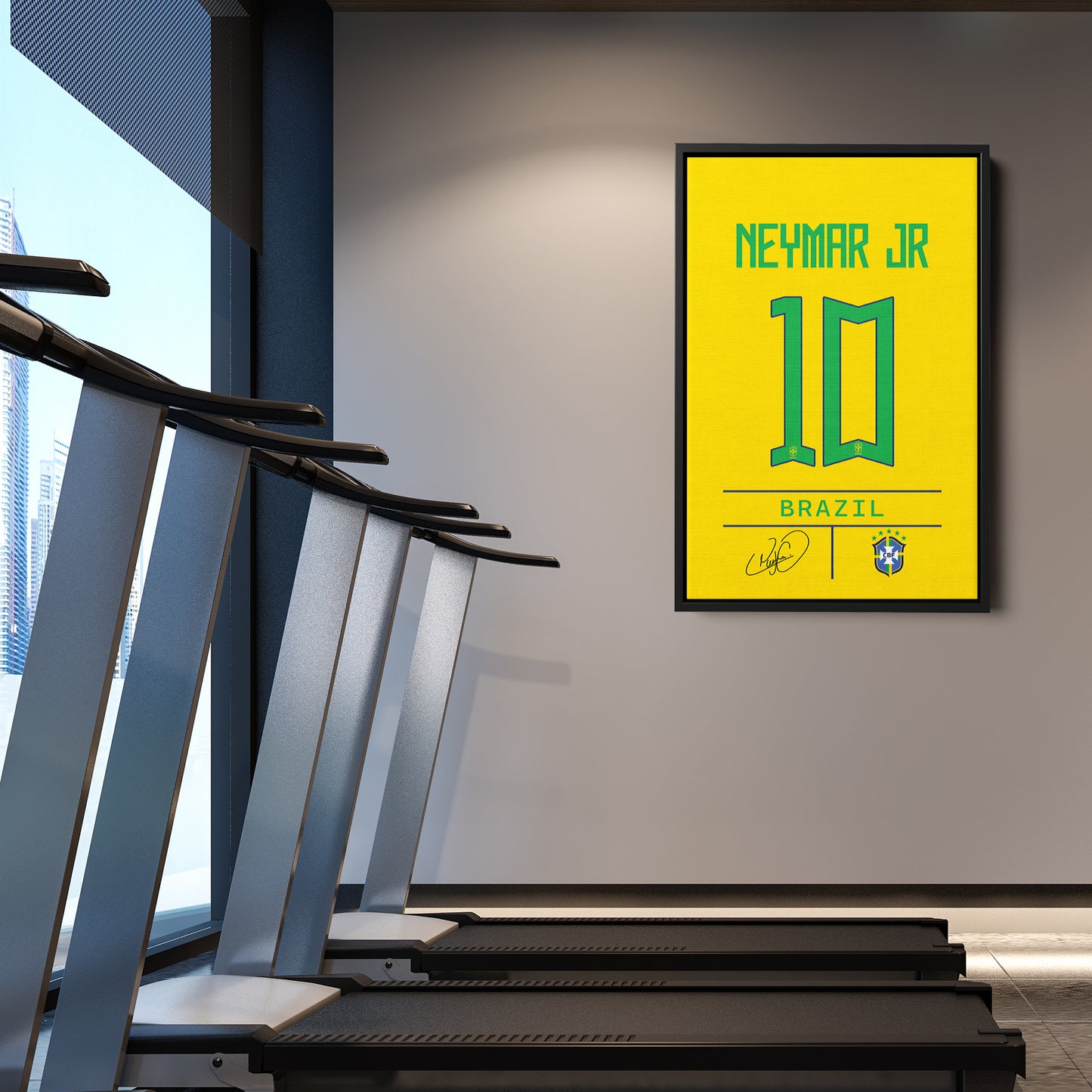 Neymar Jr. Brazil Jersey Canvas Print | Wall Art Decor