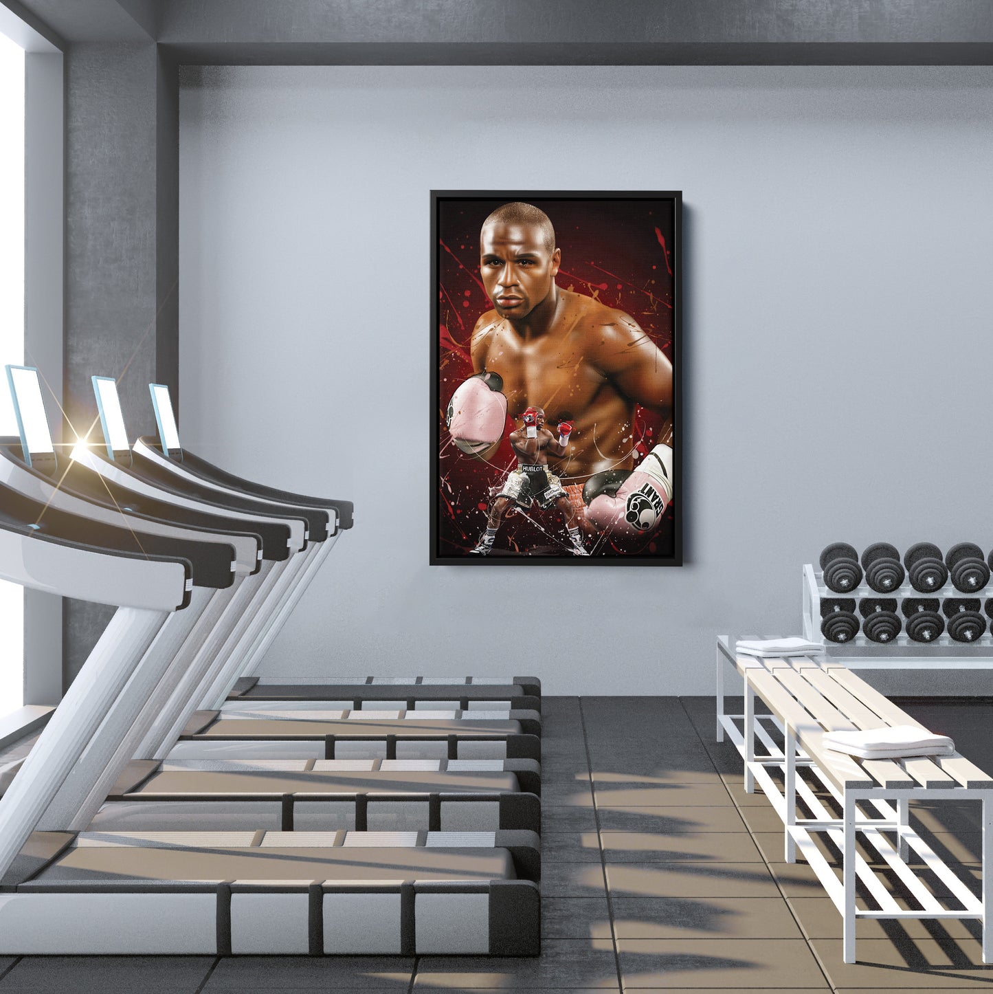 Floyd Mayweather Jr. Canvas Print | Boxing Champion Wall Art