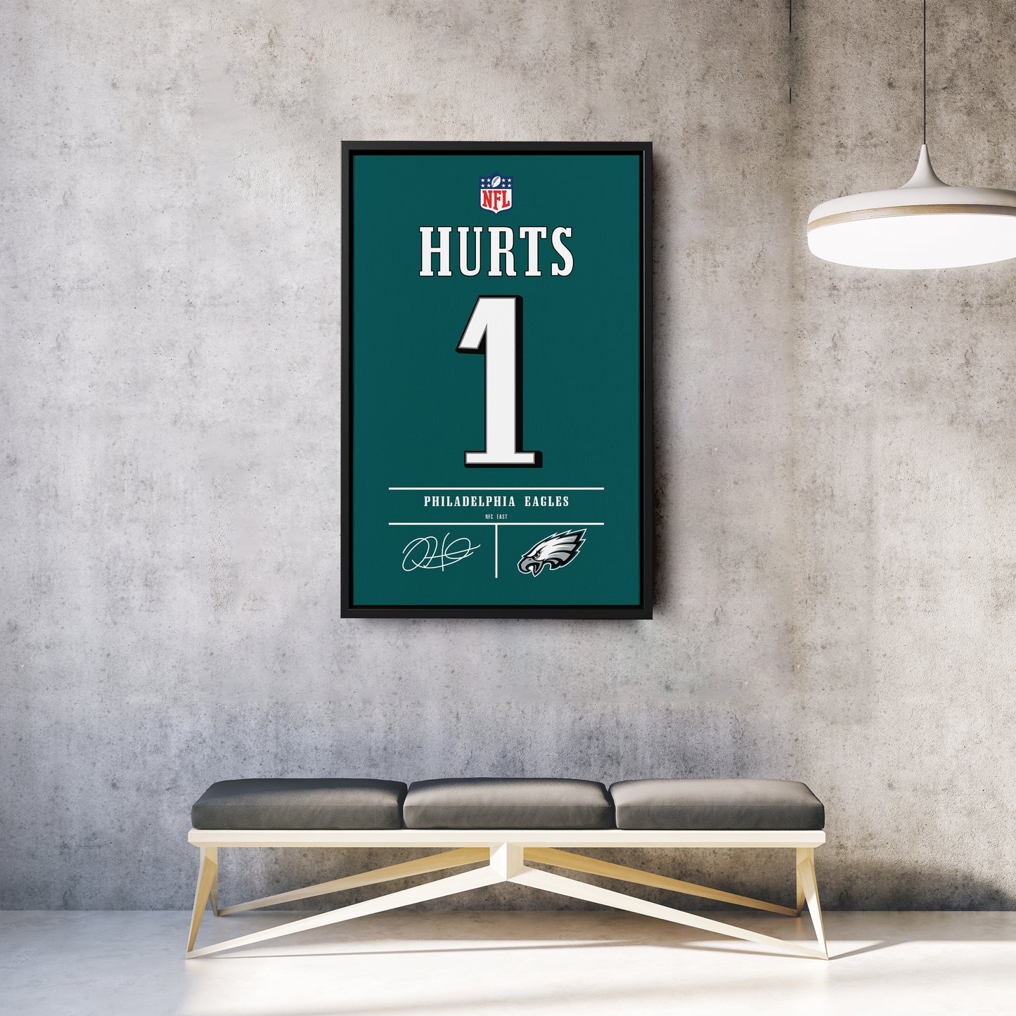 Jalen Hurts Eagles Jersey Canvas Print | Wall Art Decor