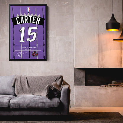 Vince Carter Raptors Jersey Canvas Print | Wall Art Decor
