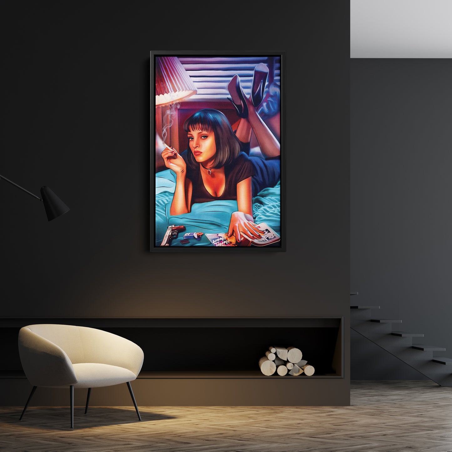Mia Wallace Canvas Print | Pulp Fiction Cult Movie Wall Art