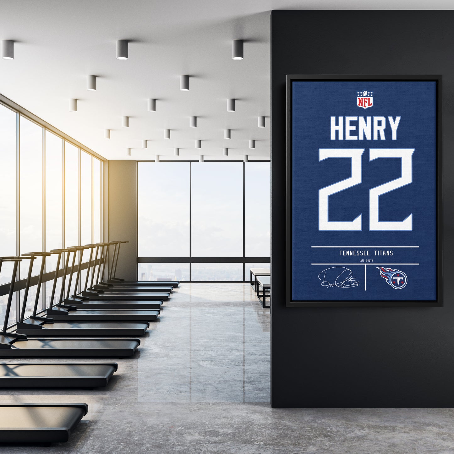 Derrick Henry Titans Jersey Canvas Print | Wall Art Decor