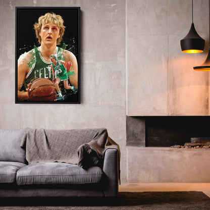 Larry Bird Celtics Canvas Print | Boston Basketball Wall Art