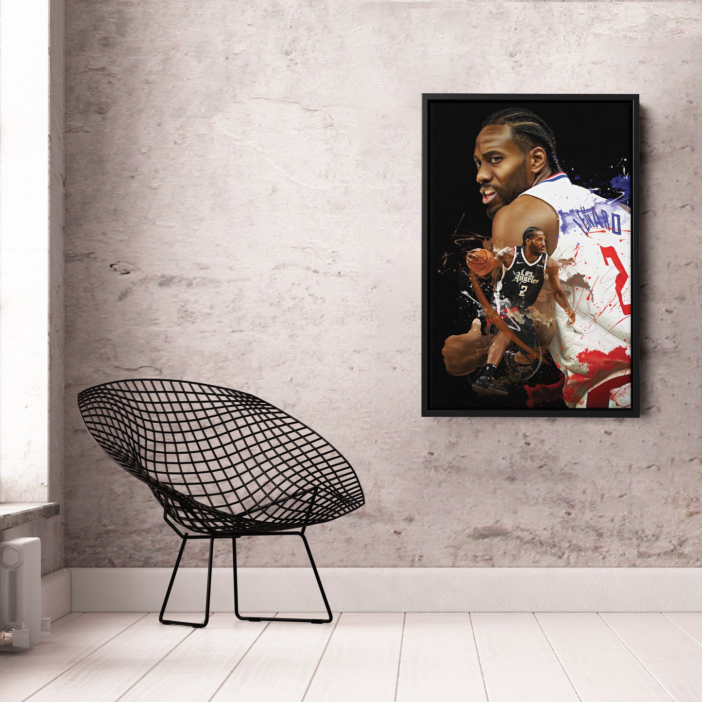 Kawhi Leonard Clippers Canvas Print | Los Angeles Basketball Wall Art