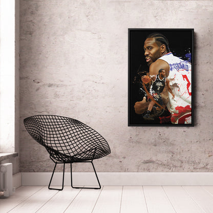 Kawhi Leonard Clippers Canvas Print | Los Angeles Basketball Wall Art