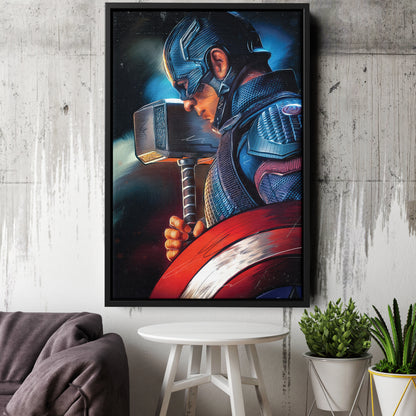 Captain America Canvas Print | Marvel Superhero Wall Art