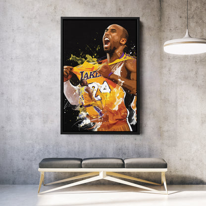 Kobe Bryant Lakers Canvas Print | Los Angeles Basketball Wall Art