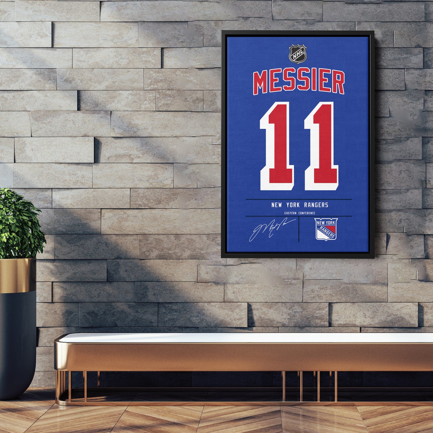 Mark Messier Rangers Jersey Canvas Print | Wall Art Decor