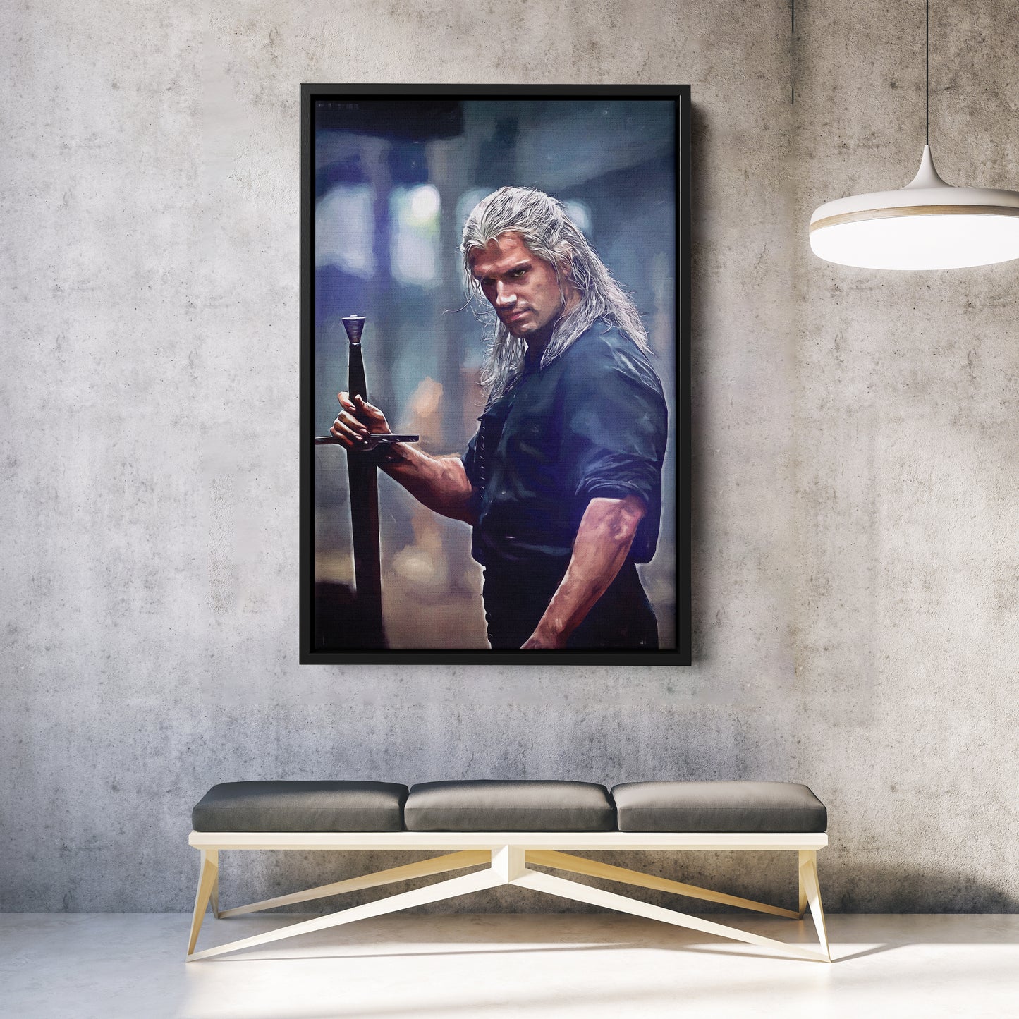 Geralt of Rivia Canvas Print | The Witcher Wall Art Decor