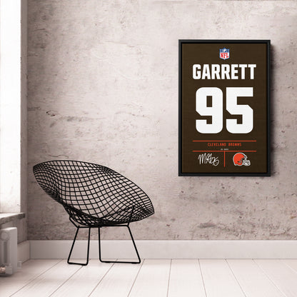 Myles Garrett Cleveland Browns Jersey Canvas Wall Art