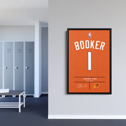Devin Booker Suns Jersey Canvas Print | Wall Art Decor