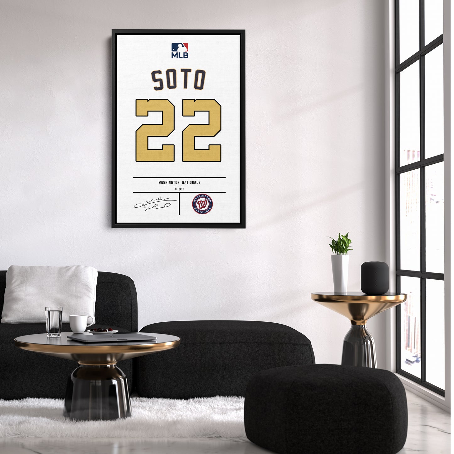 Juan Soto Nationals Jersey Canvas Print | Wall Art Decor