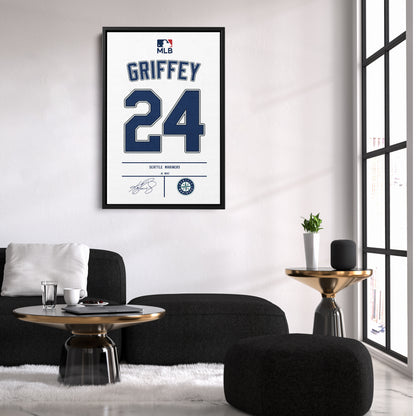 Ken Griffey Jr. Mariners Jersey Canvas Print | Wall Art Decor