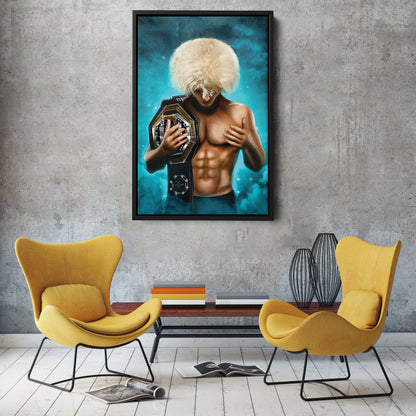 Khabib "The Eagle" Canvas Print | MMA Champion Wall Art