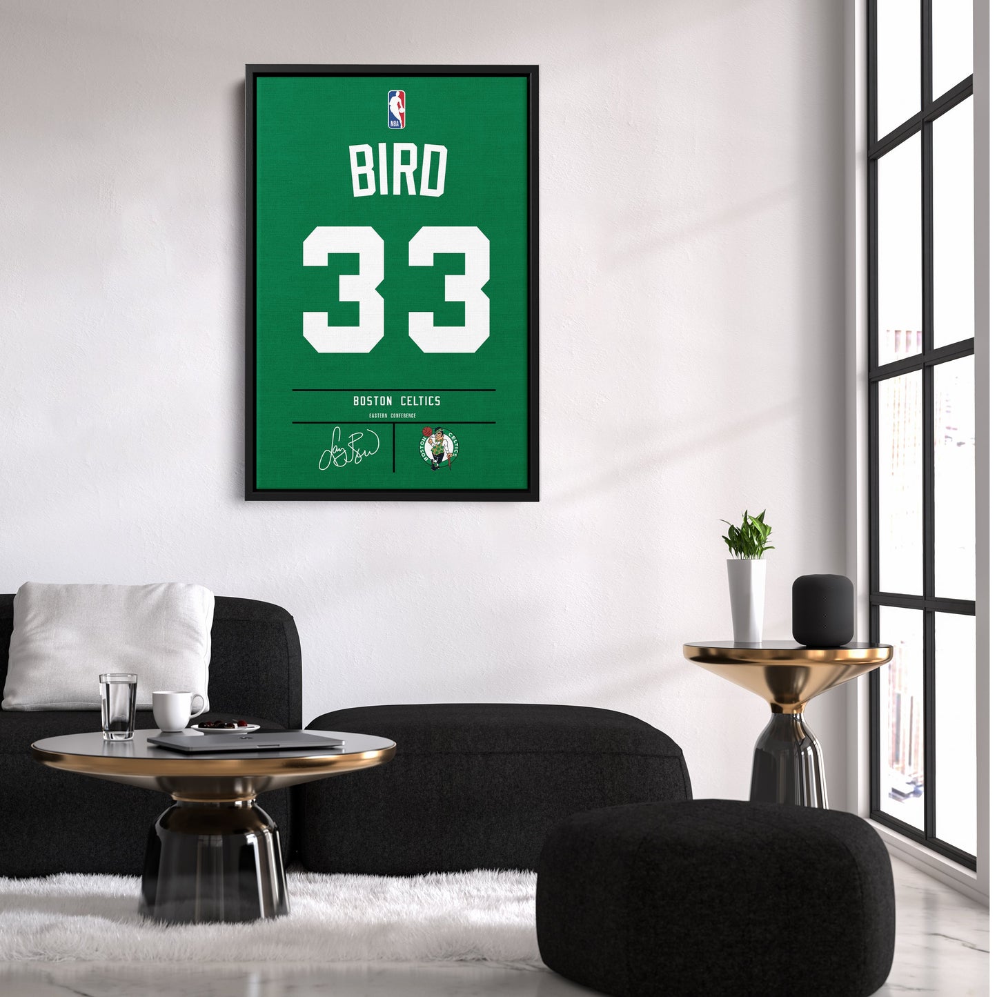 Larry Bird Celtics Jersey Canvas Print | Wall Art Decor