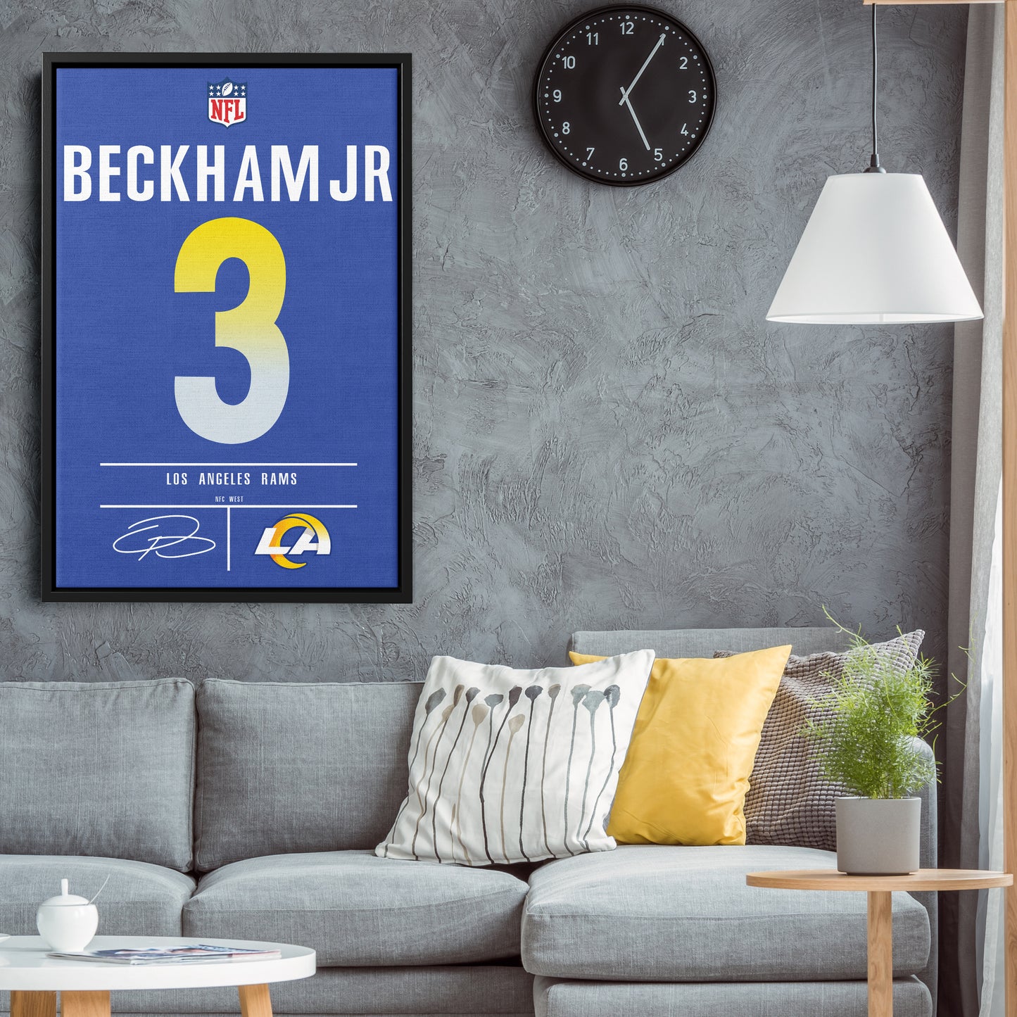 Odell Beckham Jr.  Rams Jersey Canvas Print | Wall Art Decor