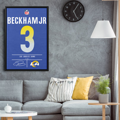 Odell Beckham Jr.  Rams Jersey Canvas Print | Wall Art Decor