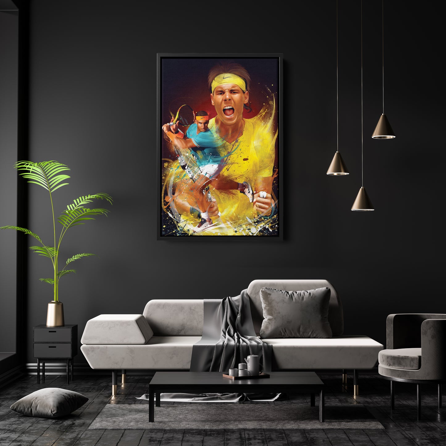 Rafael Nadal Canvas Print | Tennis Legend Wall Art