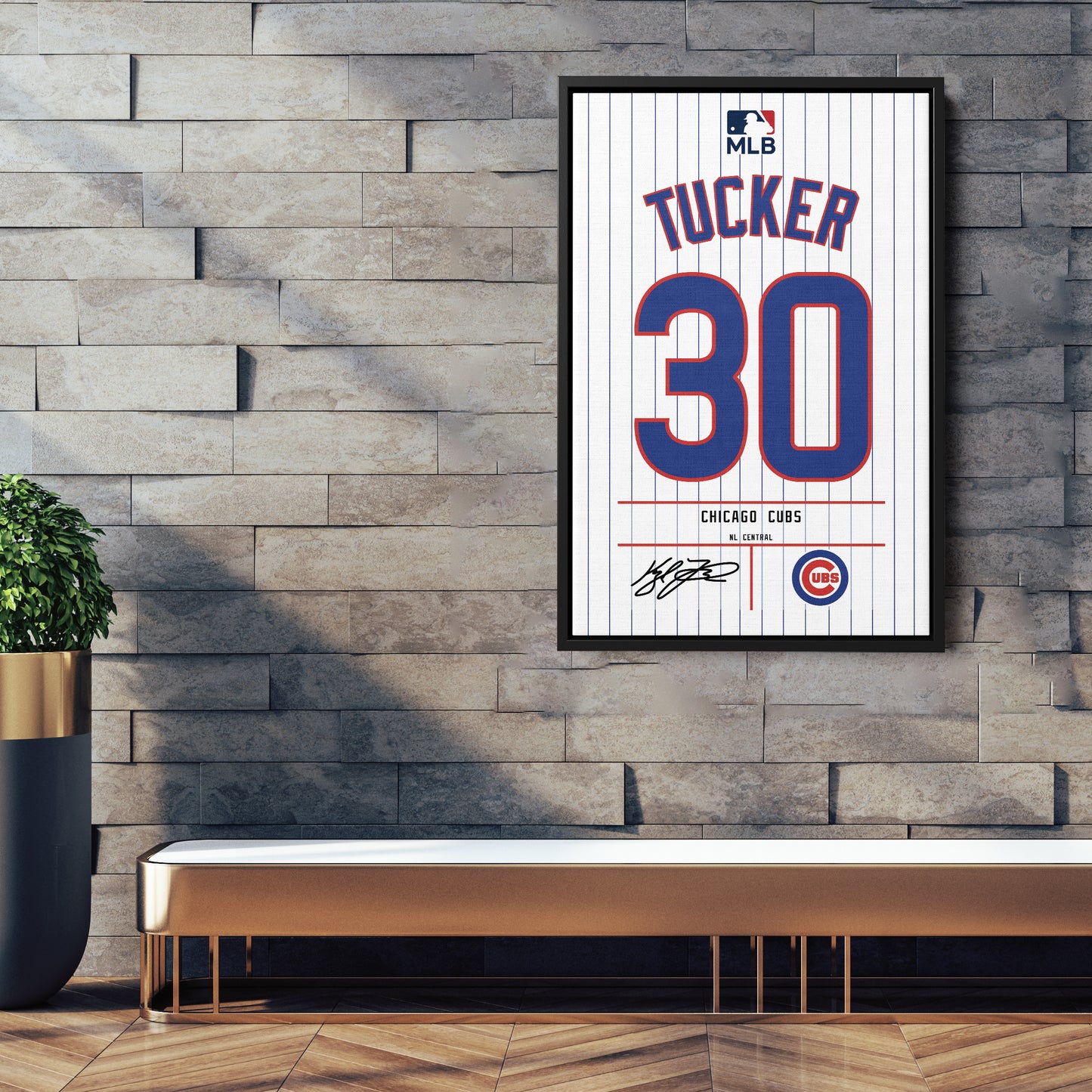 Kyle Tucker Chicago Cubs Jersey Canvas Wall Art