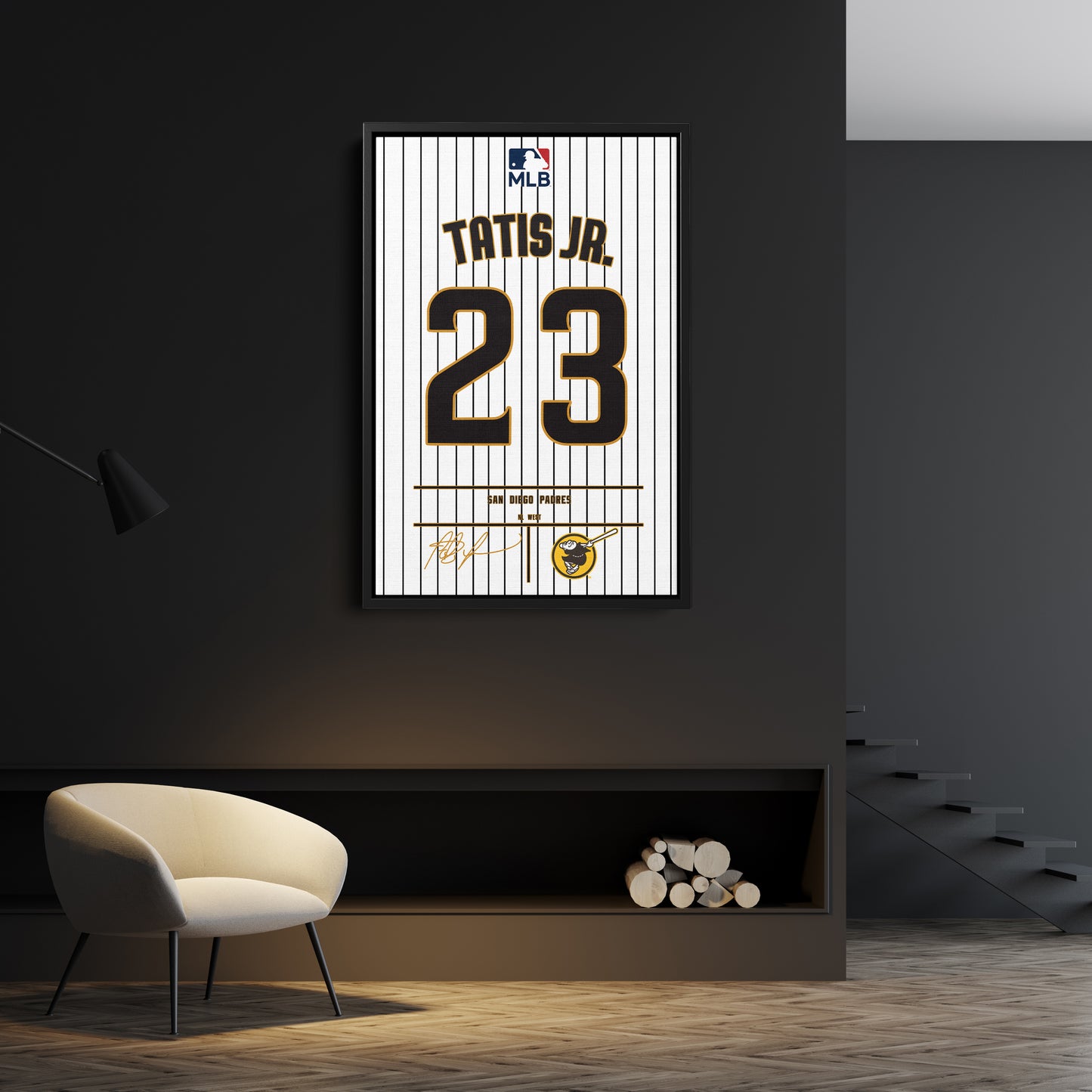 Fernando Tatís Jr. Padres Jersey Canvas Print | Wall Art Decor