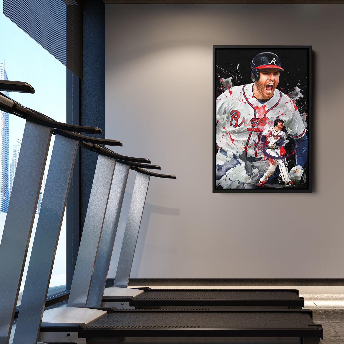 Freddie Freeman Braves Canvas Print | Atlanta Baseball Wall Art