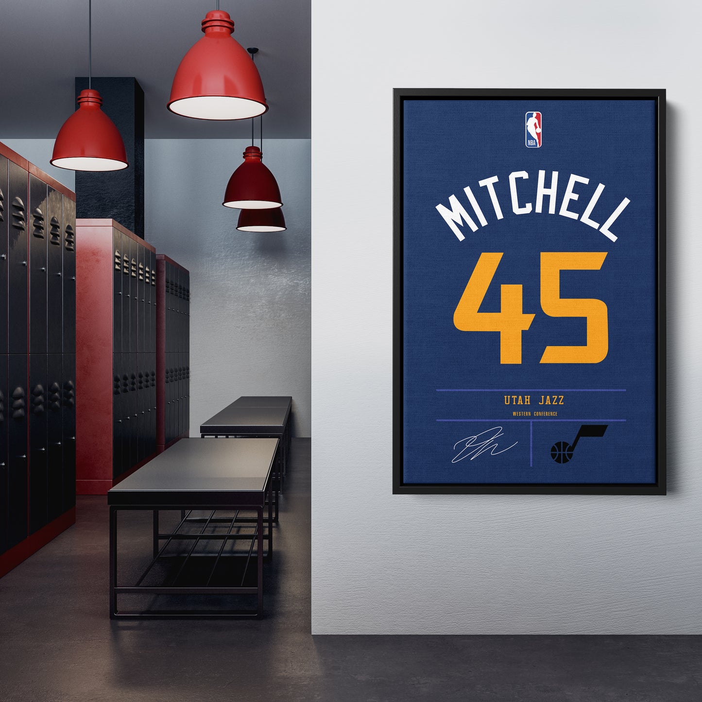 Donovan Mitchell Jazz Jersey Canvas Print | Wall Art Decor
