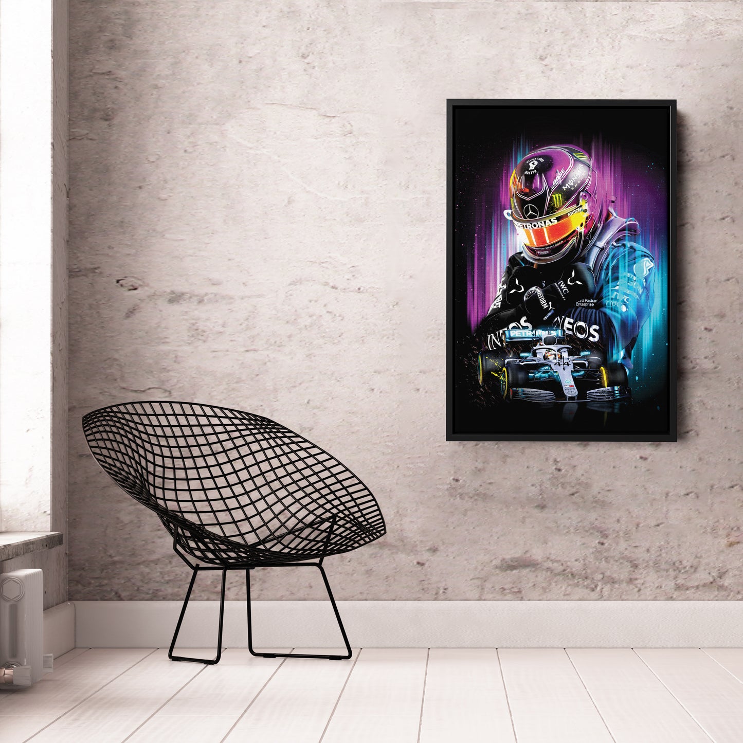 Lewis Hamilton Mercedes-AMG Petronas Canvas Print | F1 Champion Wall Art