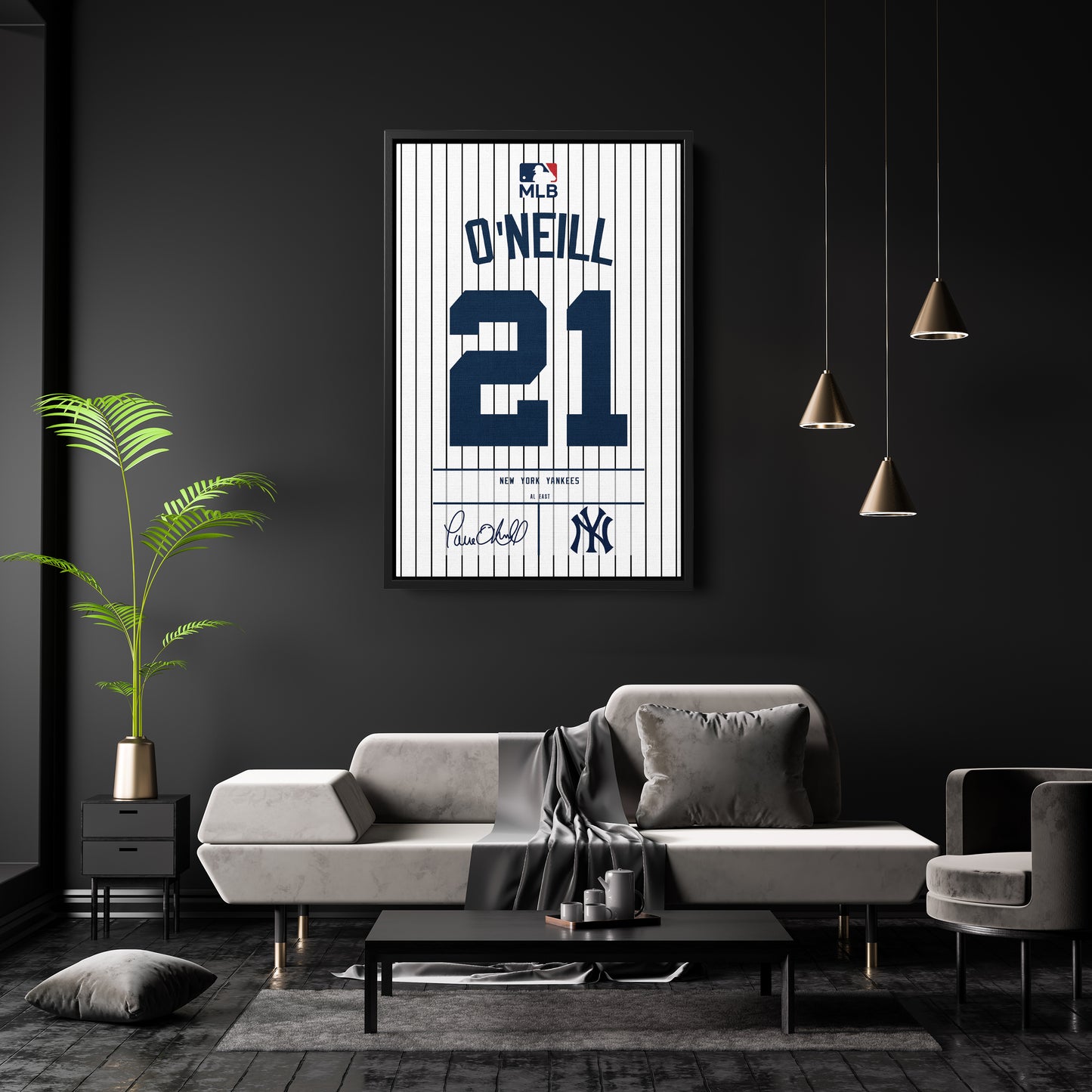 Paul O'Neill Yankees Jersey Canvas Print | Wall Art Decor