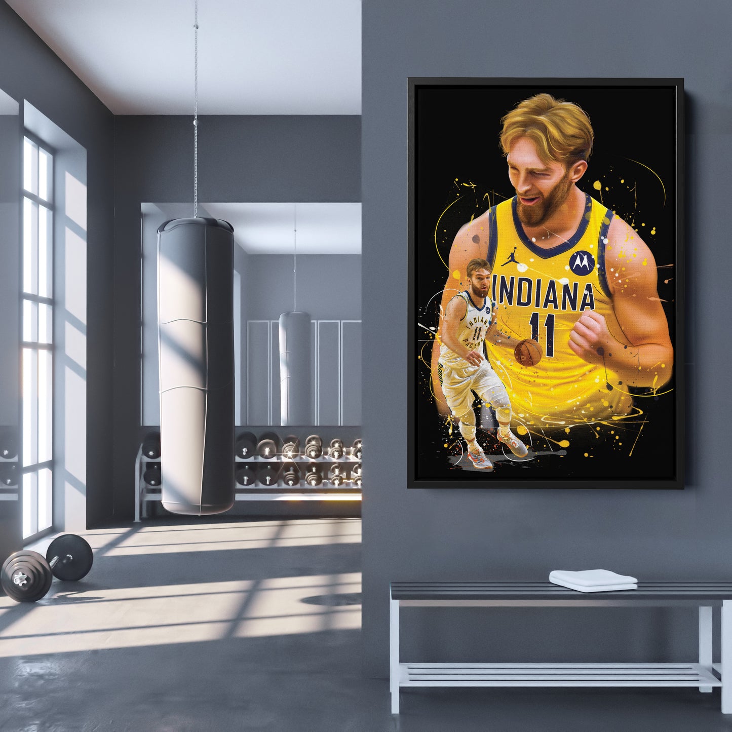 Domantas Sabonis Pacers Canvas Print | Indiana Basketball Wall Art