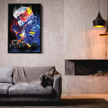 Max Verstappen Red Bull Racing Canvas Print | F1 Champion Wall Art