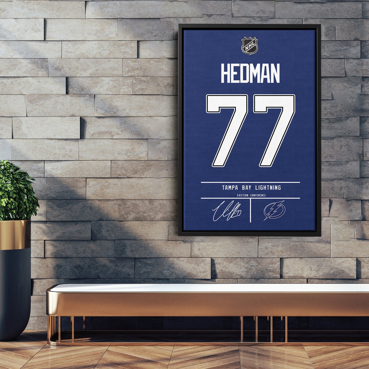 Victor Hedman Lightning Jersey Canvas Print | Wall Art Decor