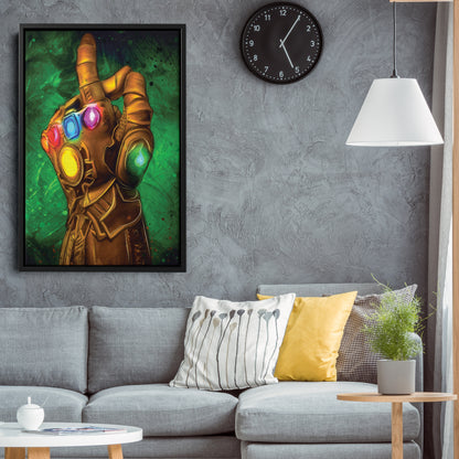 Infinity Gauntlet Canvas Print | Marvel Cosmic Power Wall Art