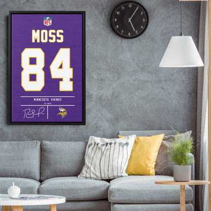 Randy Moss Vikings Jersey Canvas Print | Wall Art Decor