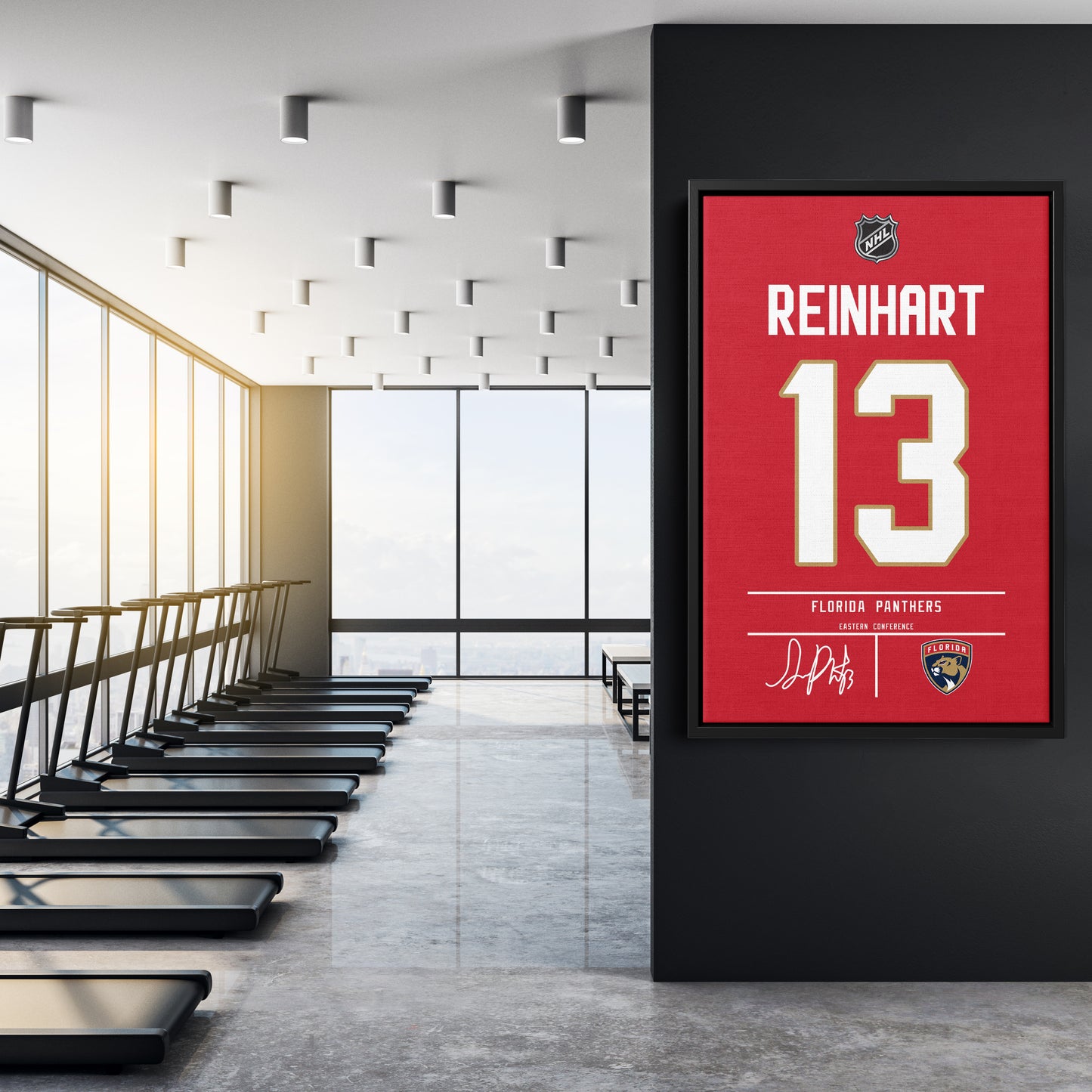 Sam Reinhart Panthers Jersey Canvas Print | Wall Art Decor