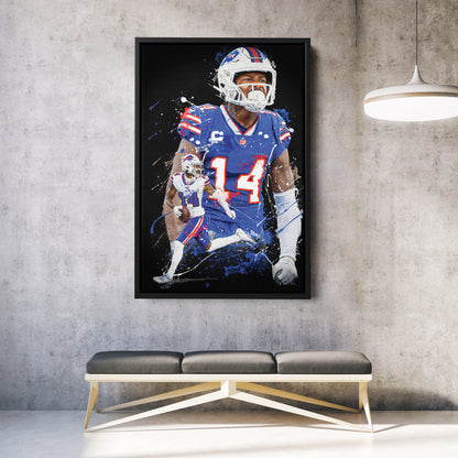 Stefon Diggs Bills Canvas Print | Buffalo Football Wall Art