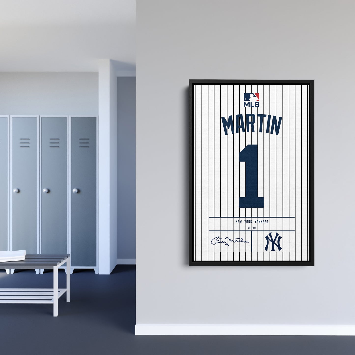 Billy Martin Yankees Jersey Canvas Print | Wall Art Decor