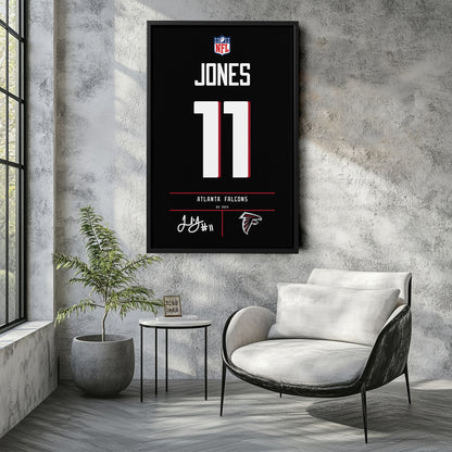 Julio Jones Atlanta Falcons Jersey Canvas Wall Art