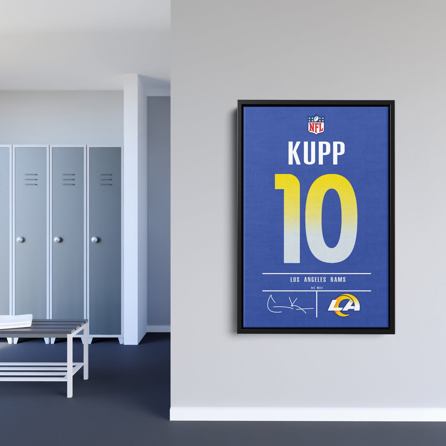 Cooper Kupp Rams Jersey Canvas Print | Wall Art Decor