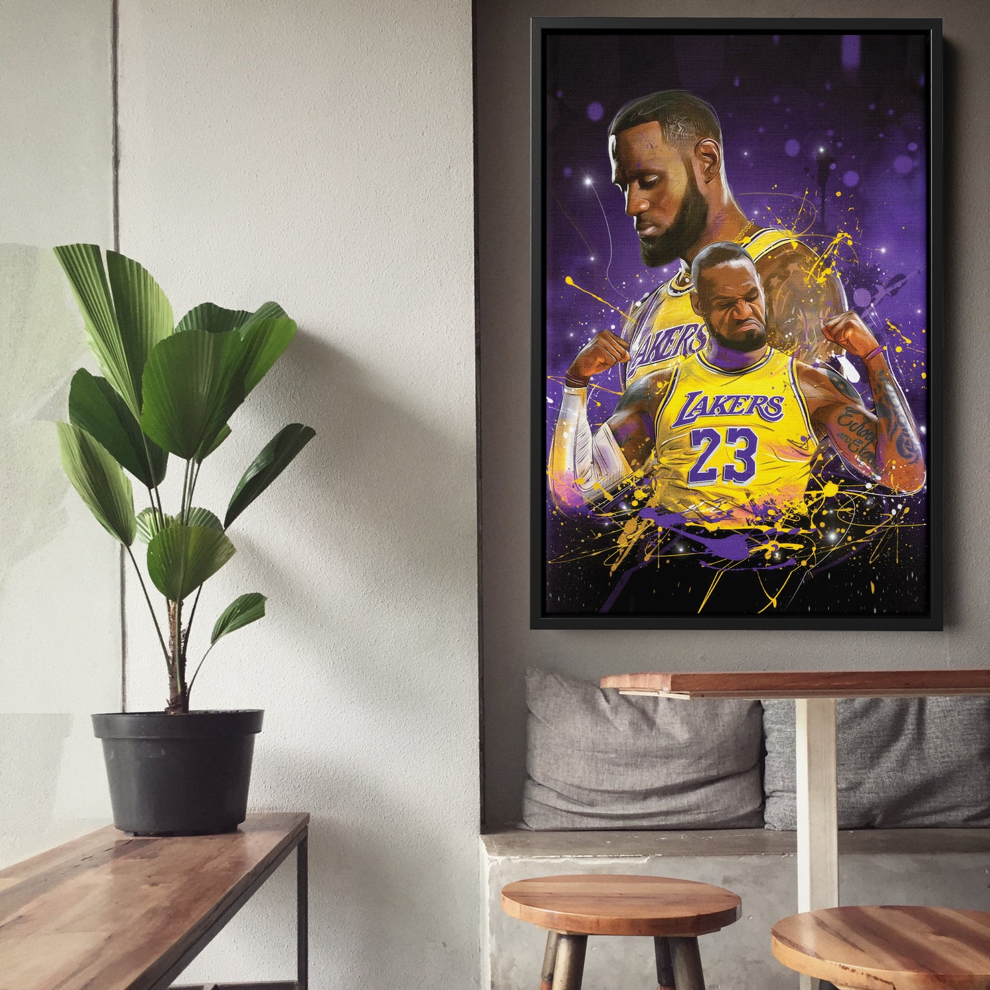 LeBron James Lakers Canvas Print | Basketball Legend Wall Art