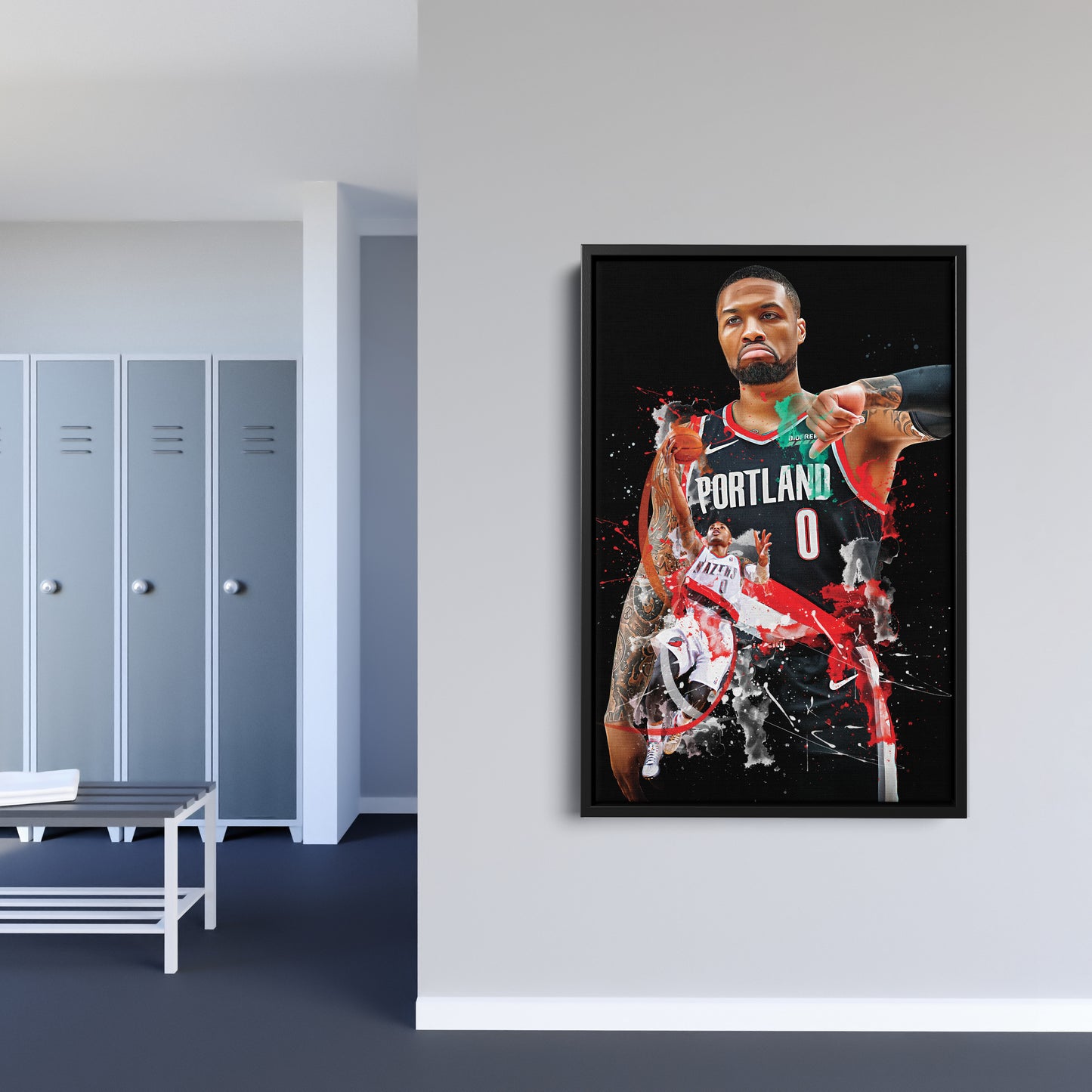 Damian Lillard Blazers Canvas Print | Portland Basketball Wall Art