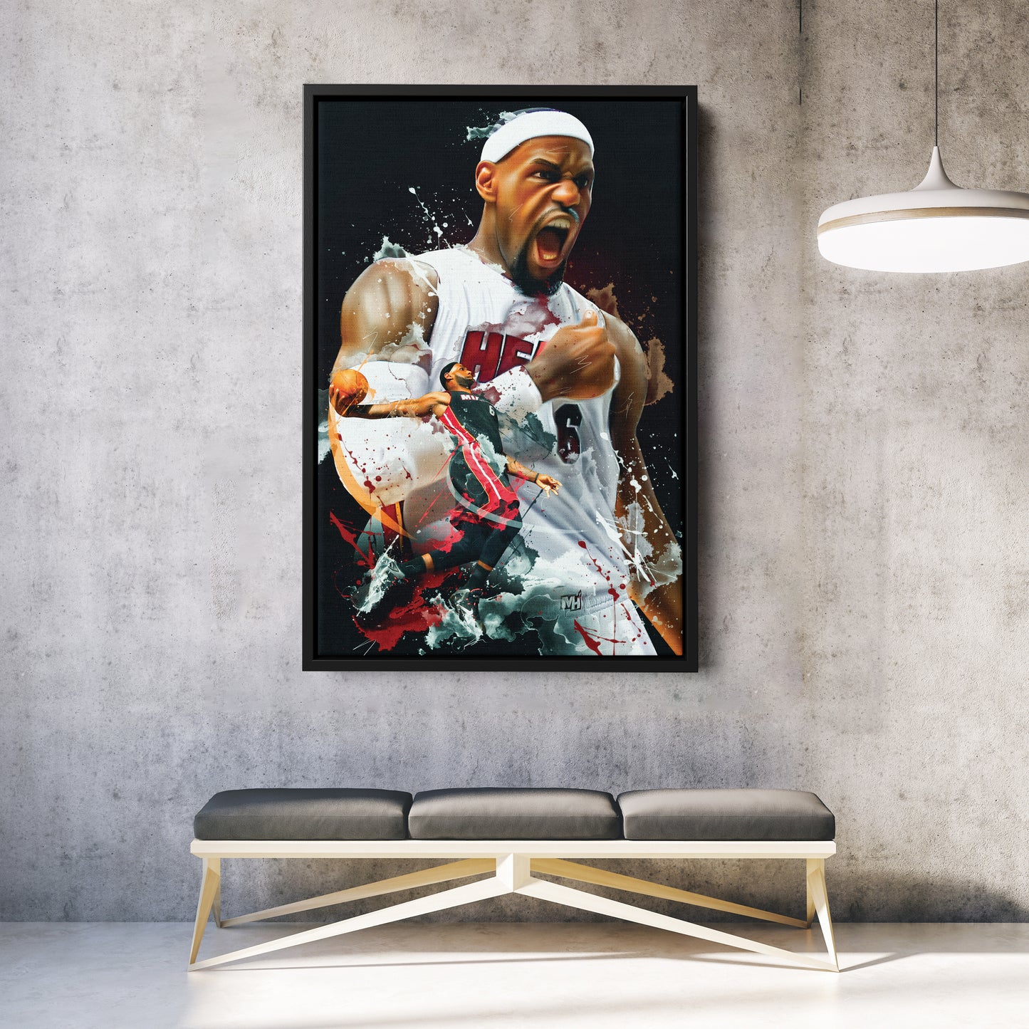 LeBron James Miami Heat Canvas Print | Basketball Wall Art
