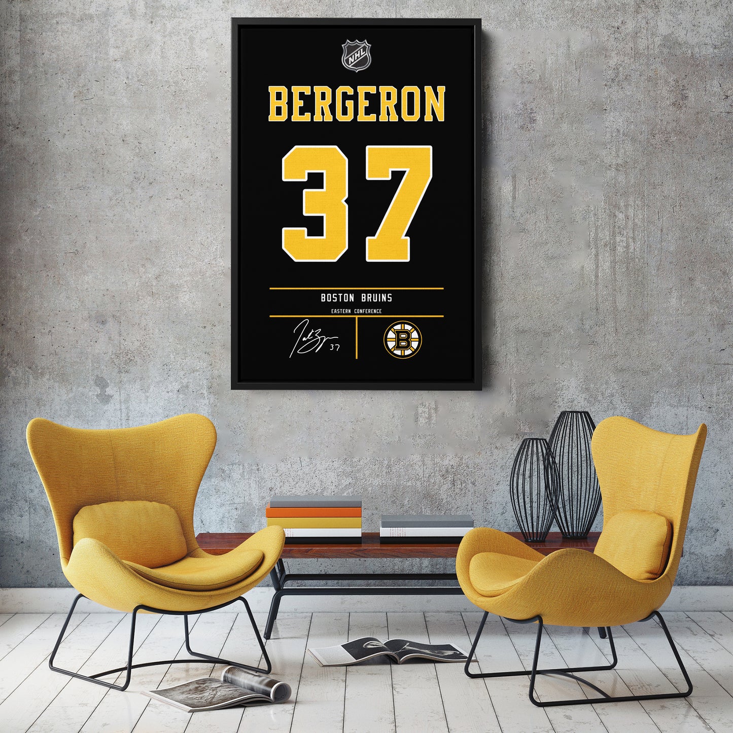Patrice Bergeron Bruins Jersey Canvas Print | Wall Art Decor