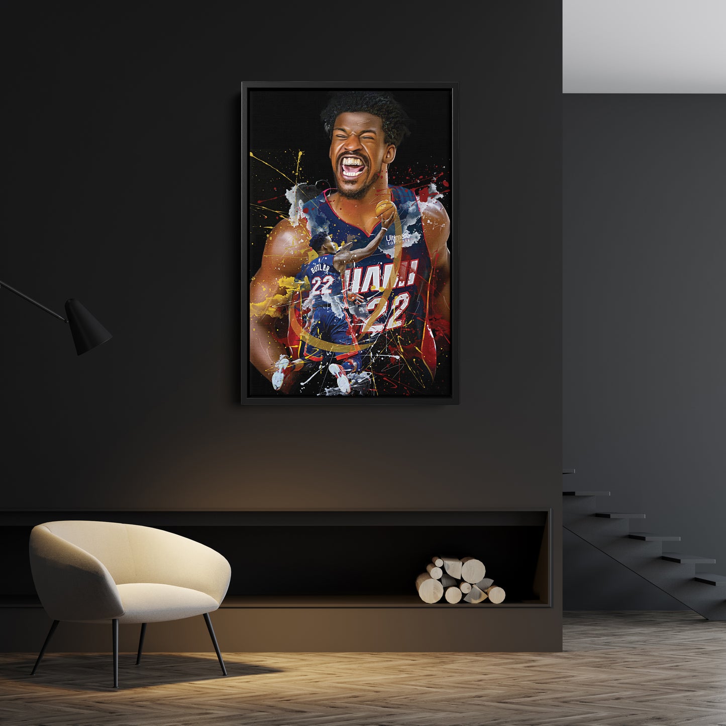 Jimmy Butler Miami Heat Canvas Print | Basketball Wall Art