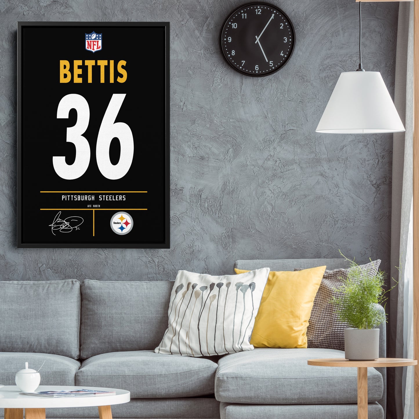 Jerome Bettis Steelers Jersey Canvas Print | Wall Art Decor