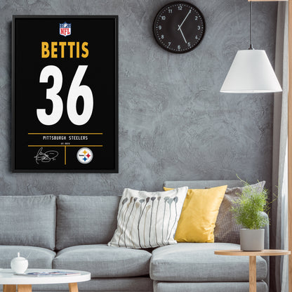 Jerome Bettis Steelers Jersey Canvas Print | Wall Art Decor