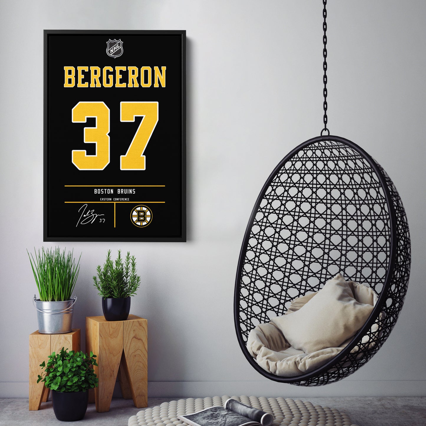 Patrice Bergeron Bruins Jersey Canvas Print | Wall Art Decor